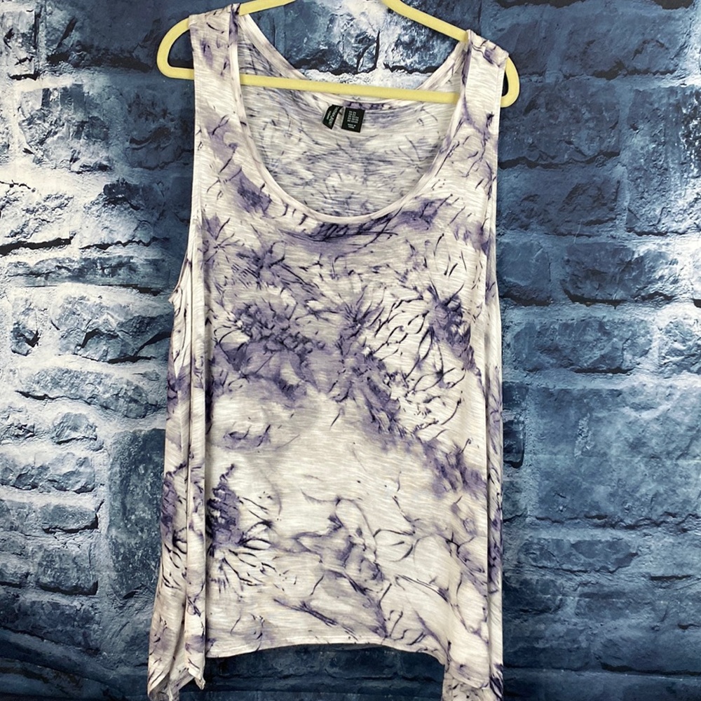 Cynthia Rowley Handkerchief  Sharkbite Tie Dye Tunic Tank Top